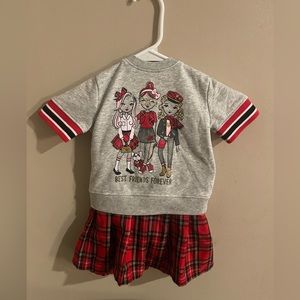 Girls 2 piece plaid set